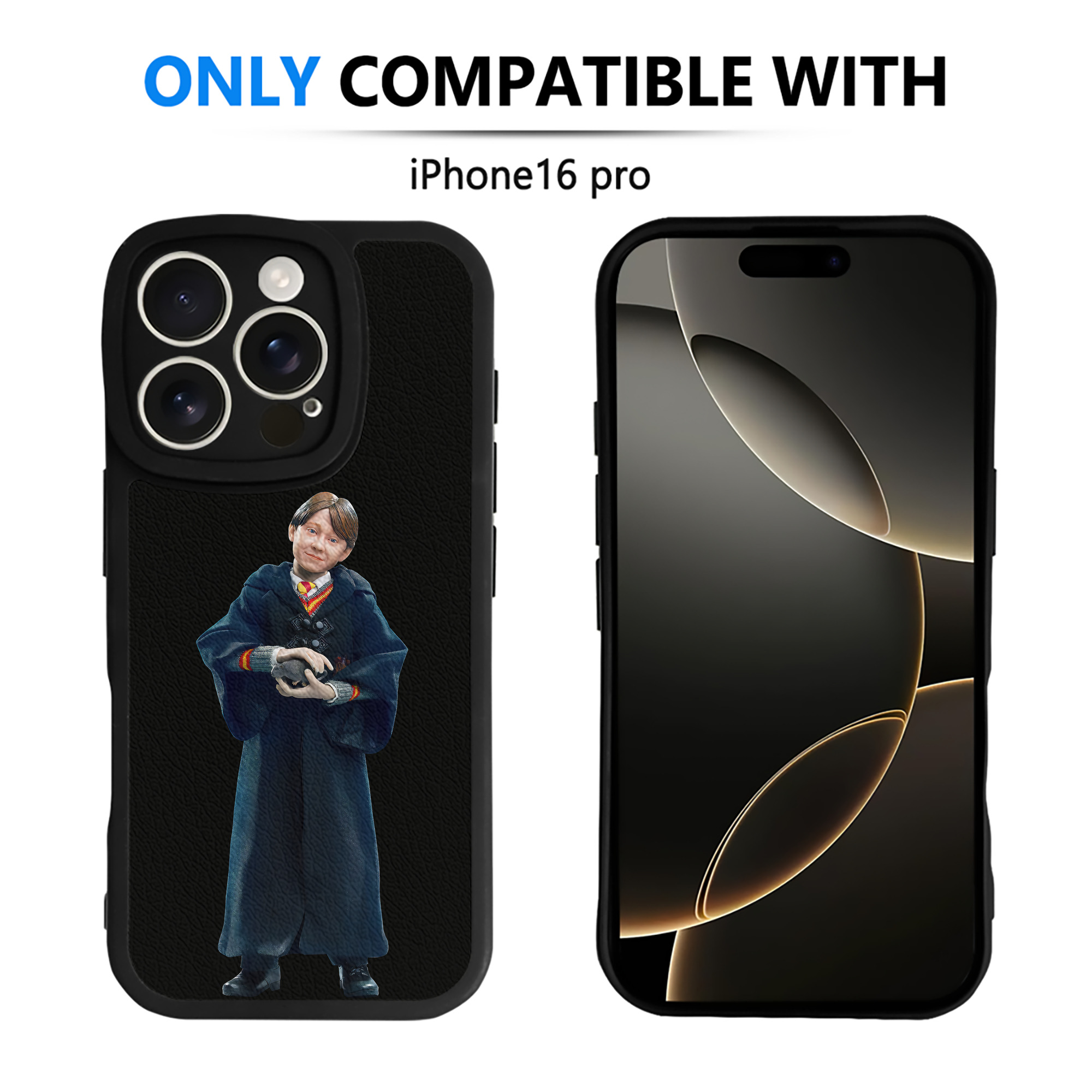 （画像用） Harry Potter ハリー・ポッターシリーズ 【iPhone 16シリーズ対応】シリコンスマホケース（レザー調） 材質：シリコン